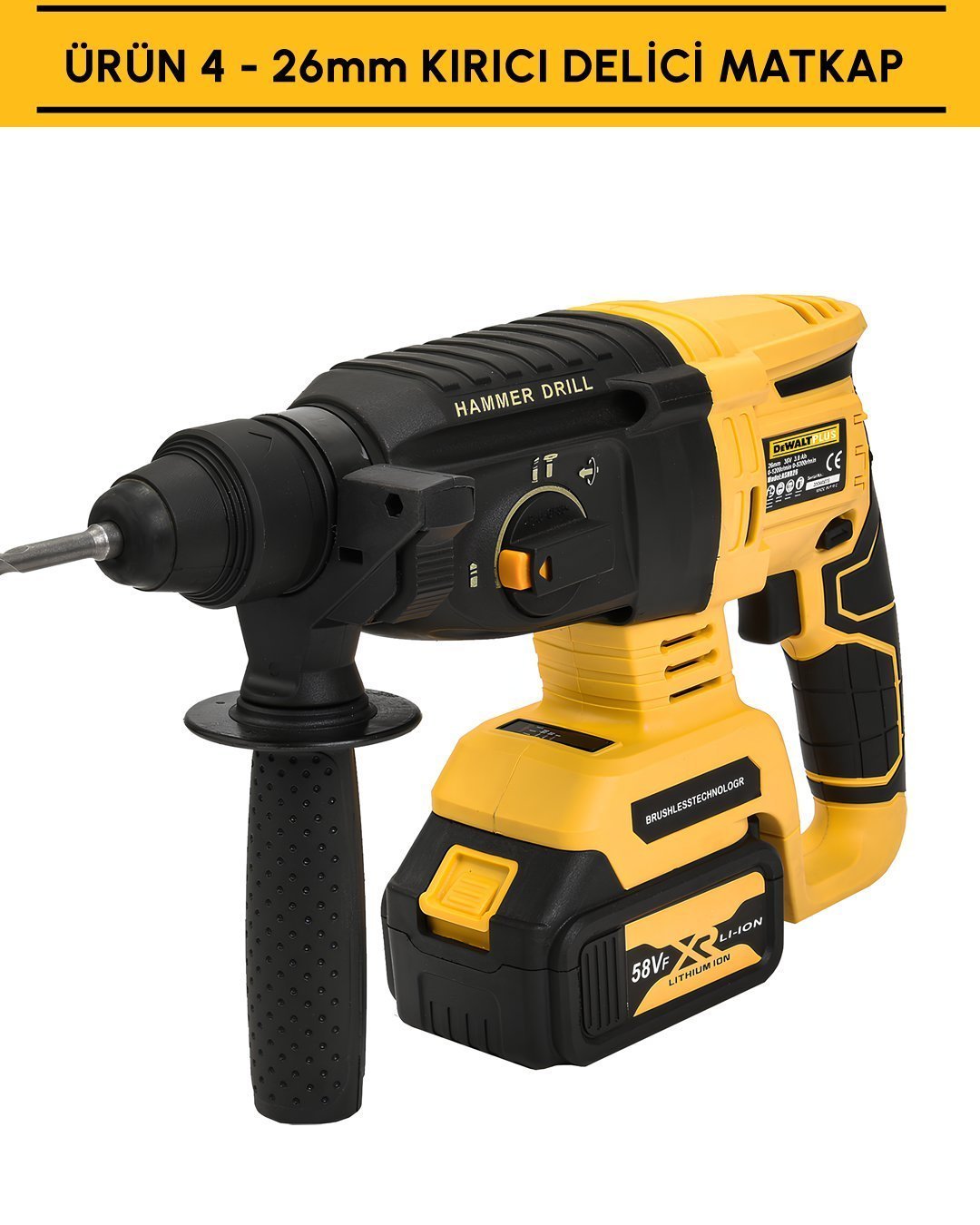 Dewalt Plus DP001 Akülü Ultra 4lü Set Makina kırıcı delici matkap özellikleri