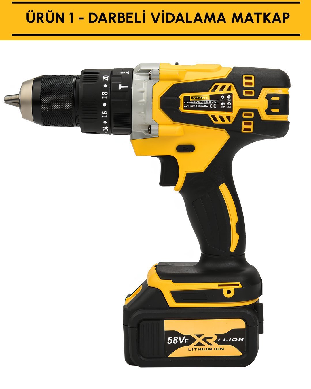 Dewalt Plus DP001 Akülü Ultra 4lü Set Makina vidalama matkap özellikler