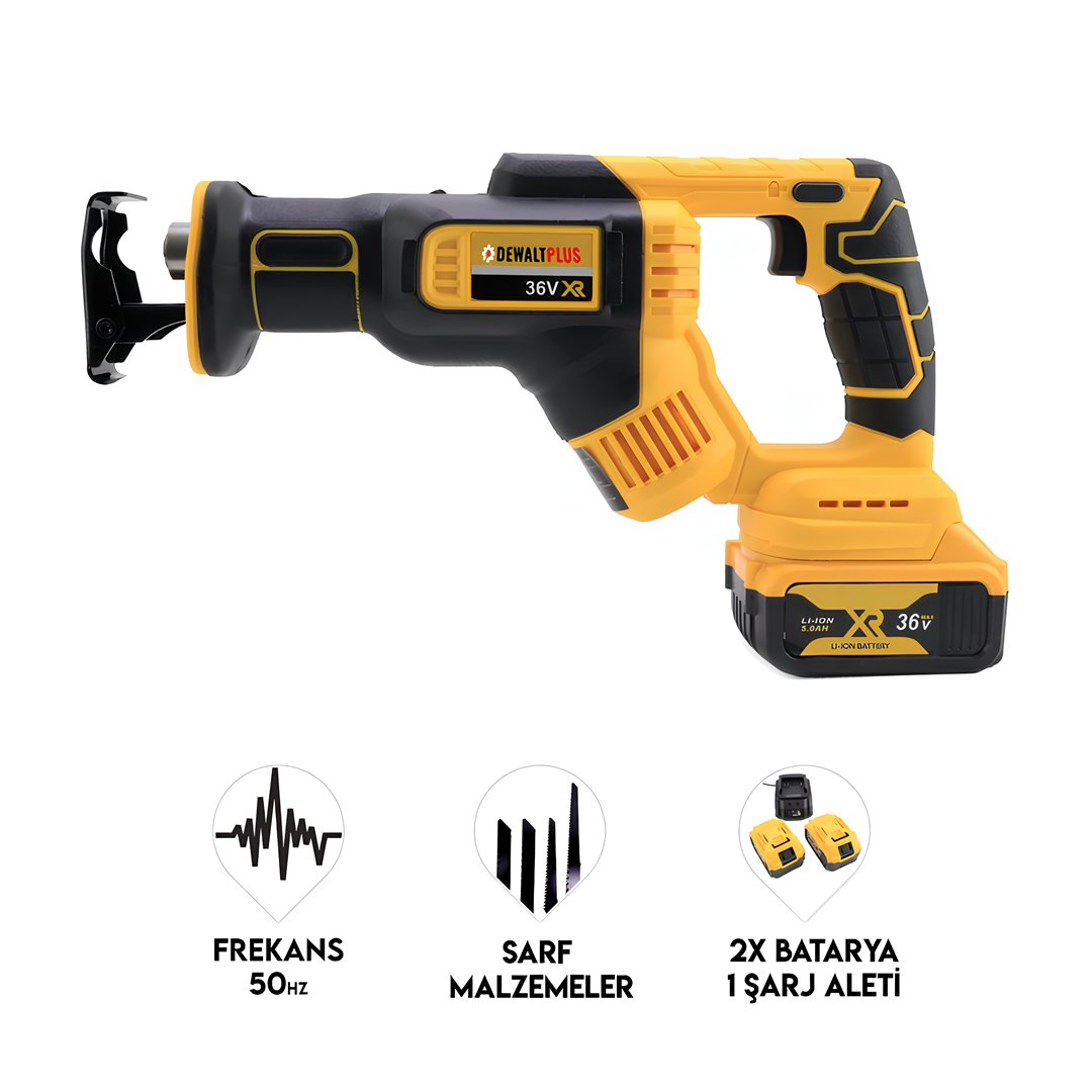 DewaltPlus DWP007 Akülü Kömürsüz Tilki Kuyruğu Testere Kılıç Testere 36v 5ah (Sarı) model ve fiyatlar